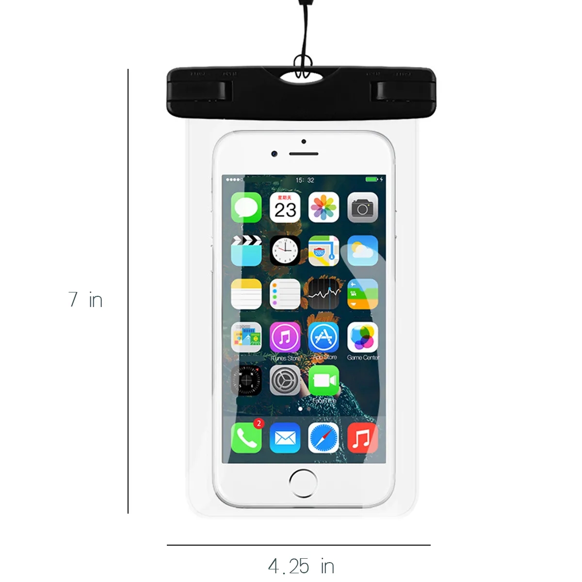 Waterproof Bags Cases W/ Strap Submersible Cellphones Cover 5