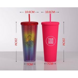 Studded Tumbler Reusable Cold Color Changing Cups 4