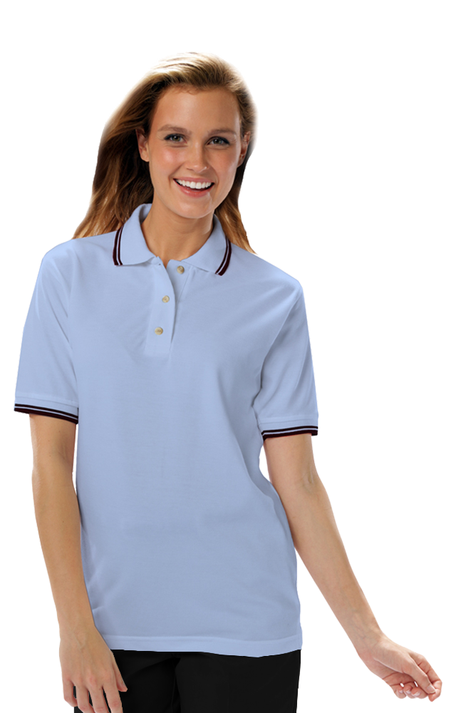 Ladies' Superblend Tipped Pique Polo 6