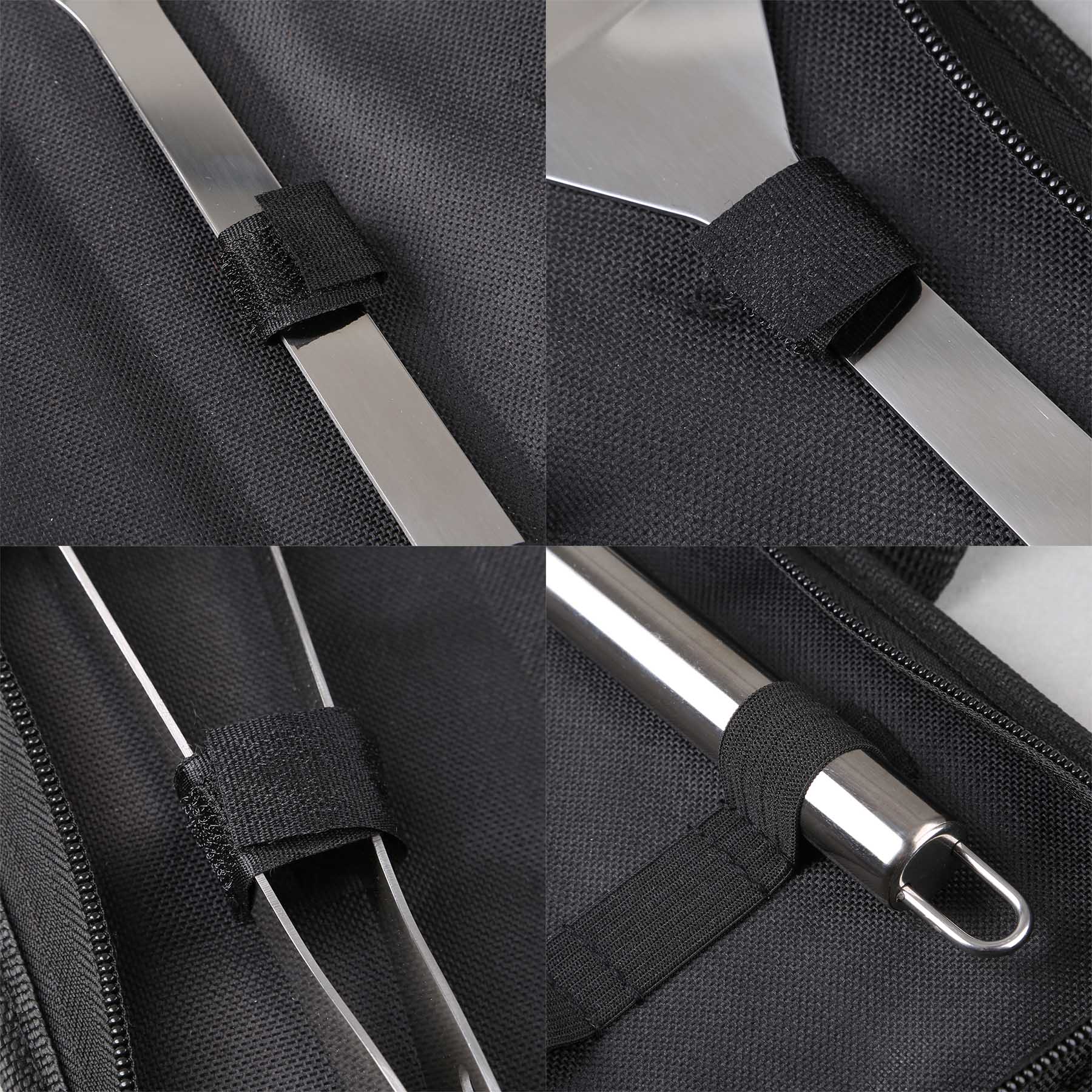 Grill Easy 3 Pc. Stainless BBQ Utensil Set With RPET Case 4