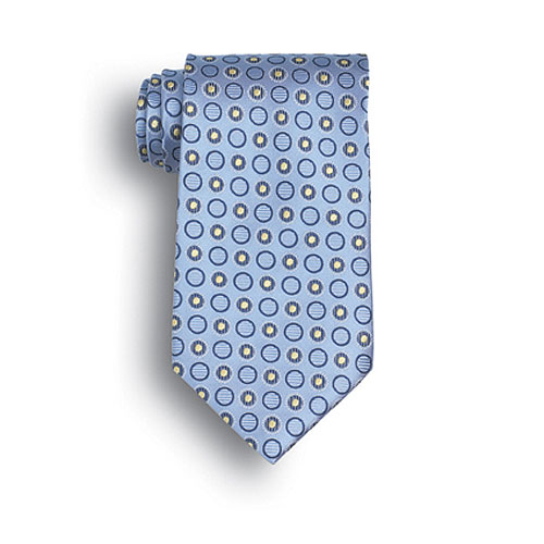 Discontinued - Light Blue Ellison Bay Woven Silk Tie 2