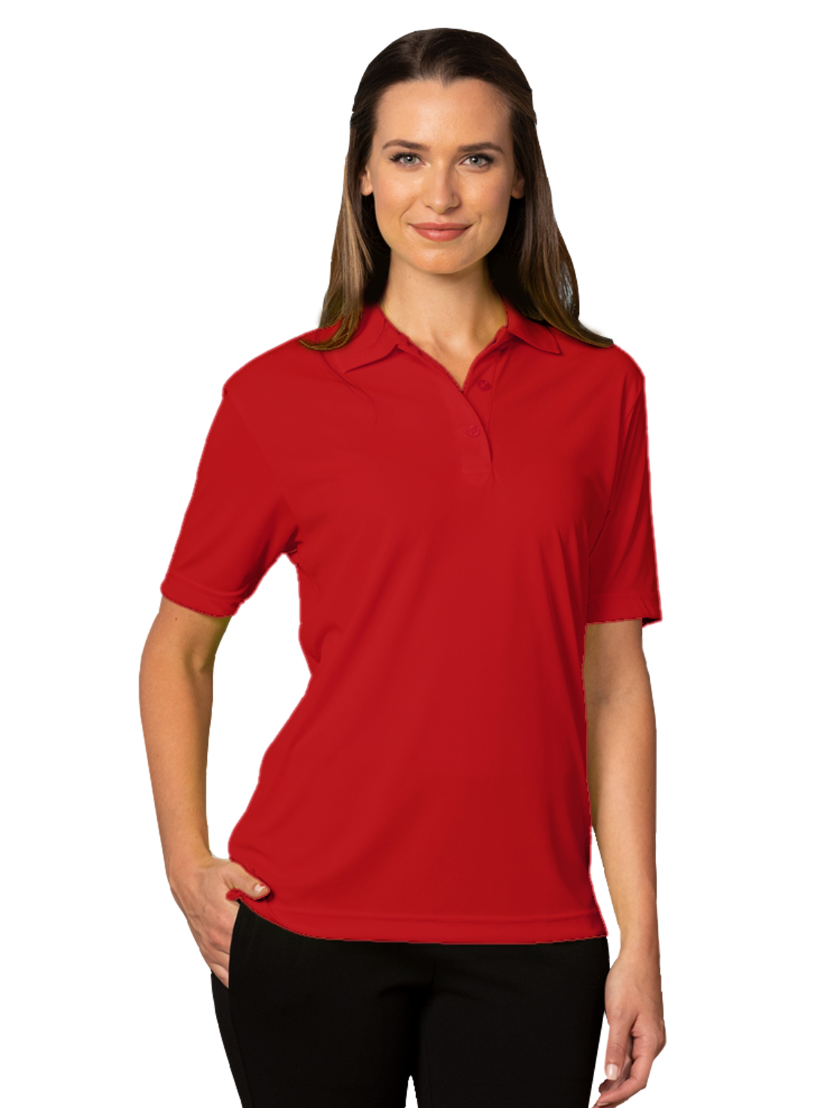 Blue Generation - Women's Pocketless Value Wicking Polo 40