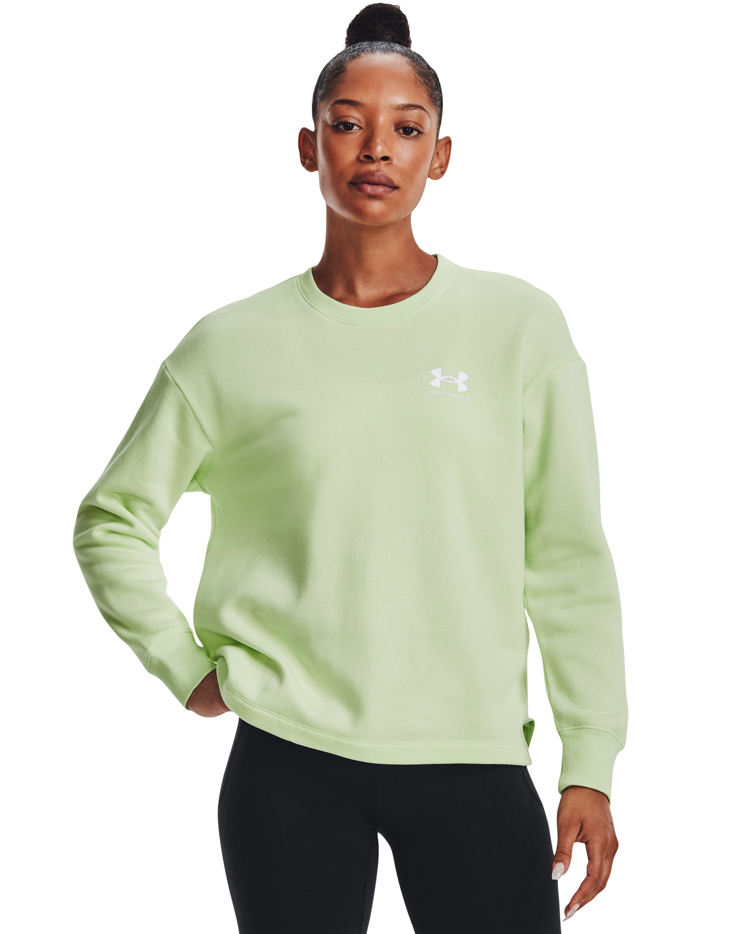 UA Rival Fleece Women's Oversized Crew 1