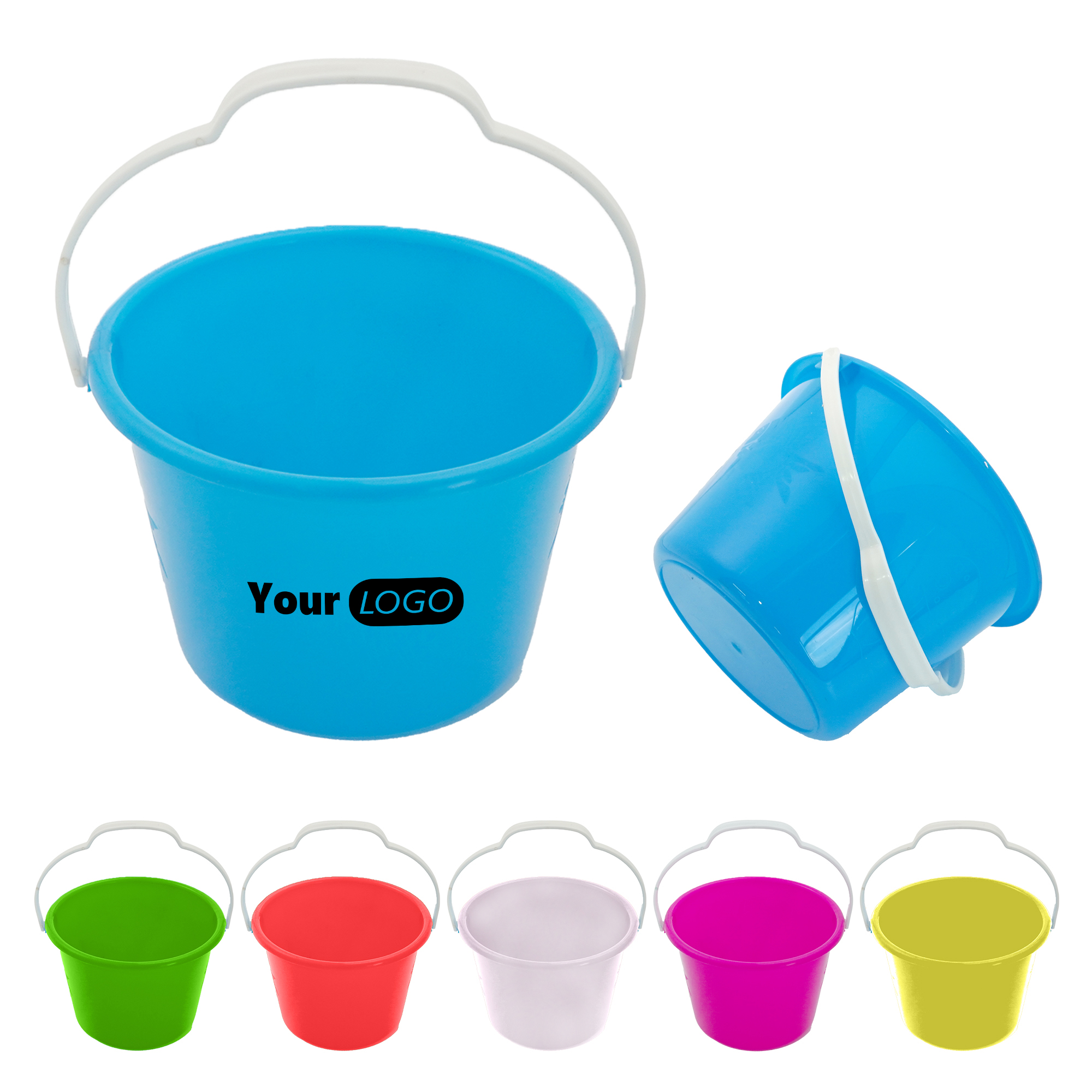 Plastic Handle Beach Bucket 3