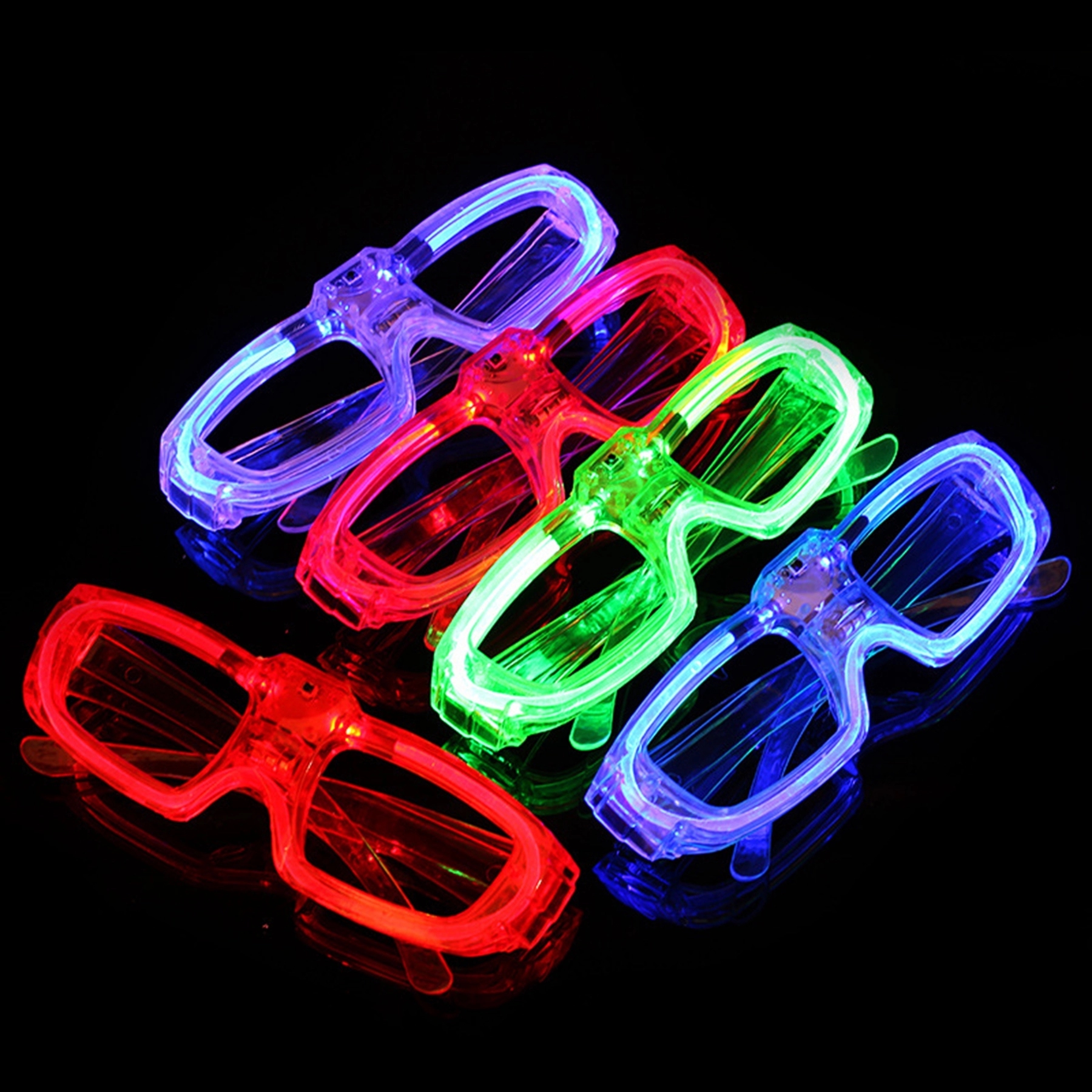 Luminous LED Flashing Light Up Eyeglasses 3