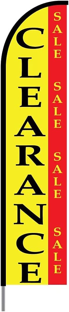 Clearance Sale Flag Kit 15' Feet Feather Flag Sign sale flag Outdoor Banner 2