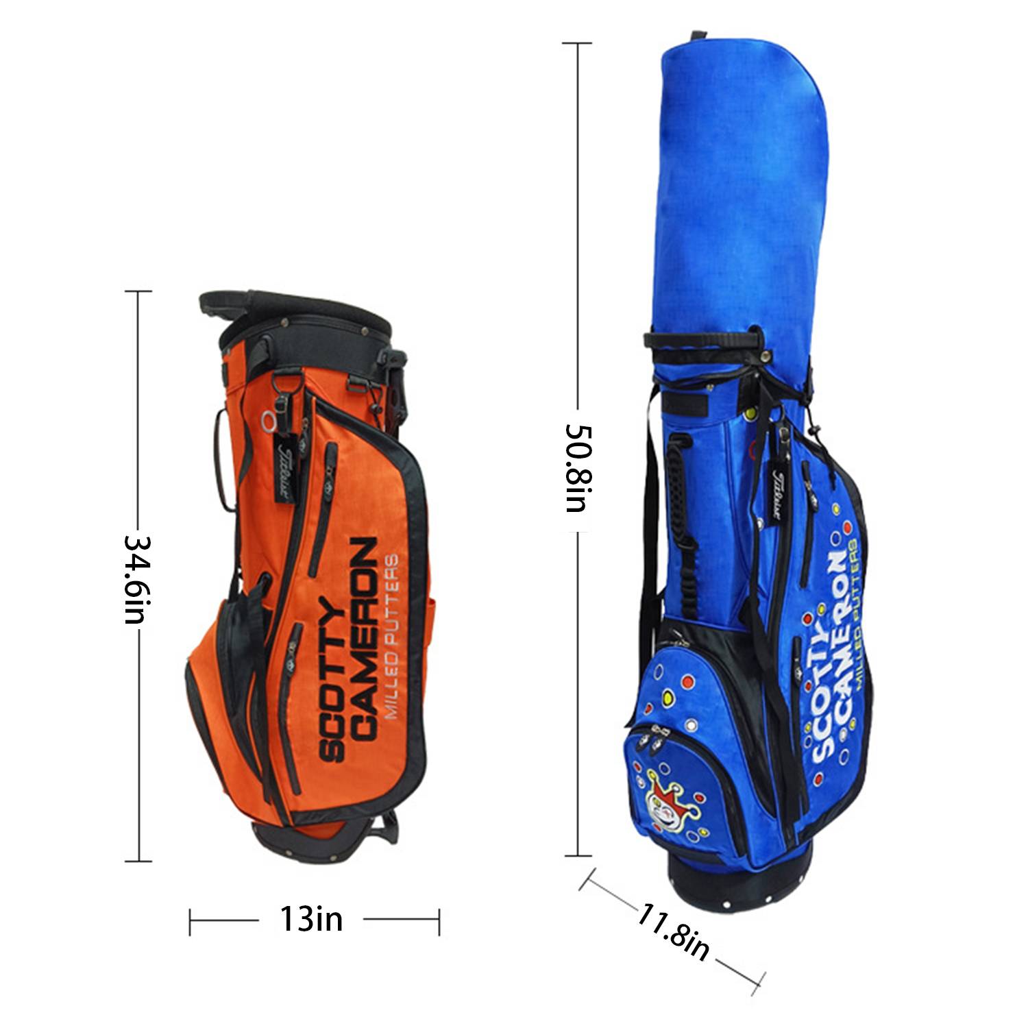 Waterproof Large Capacity Nylon Golf Stand Bag 10