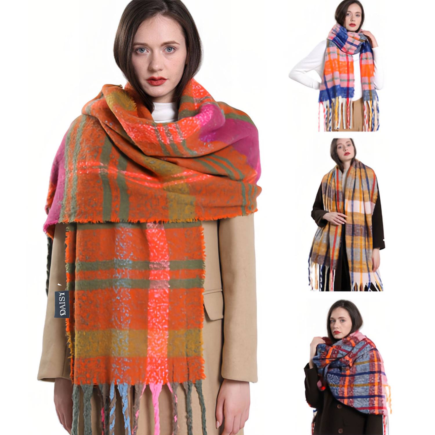 Bright Color Chunky Scarf 9