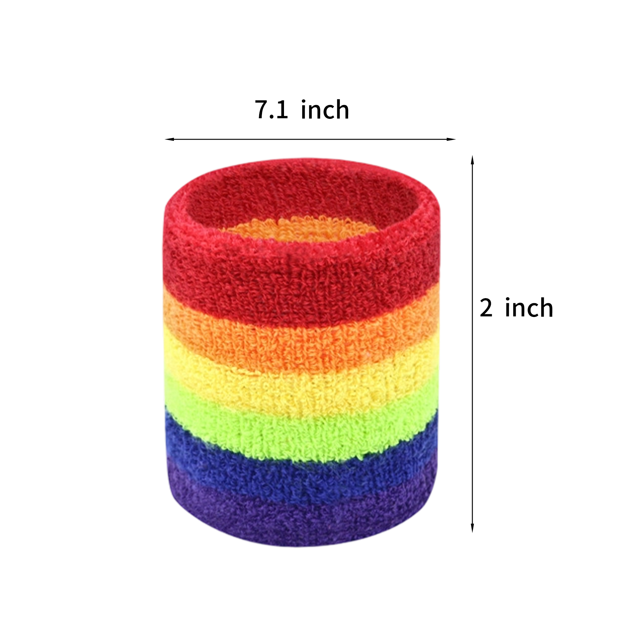 Polyester Cotton Headband And Wristband Sweat Absorbing Set 3
