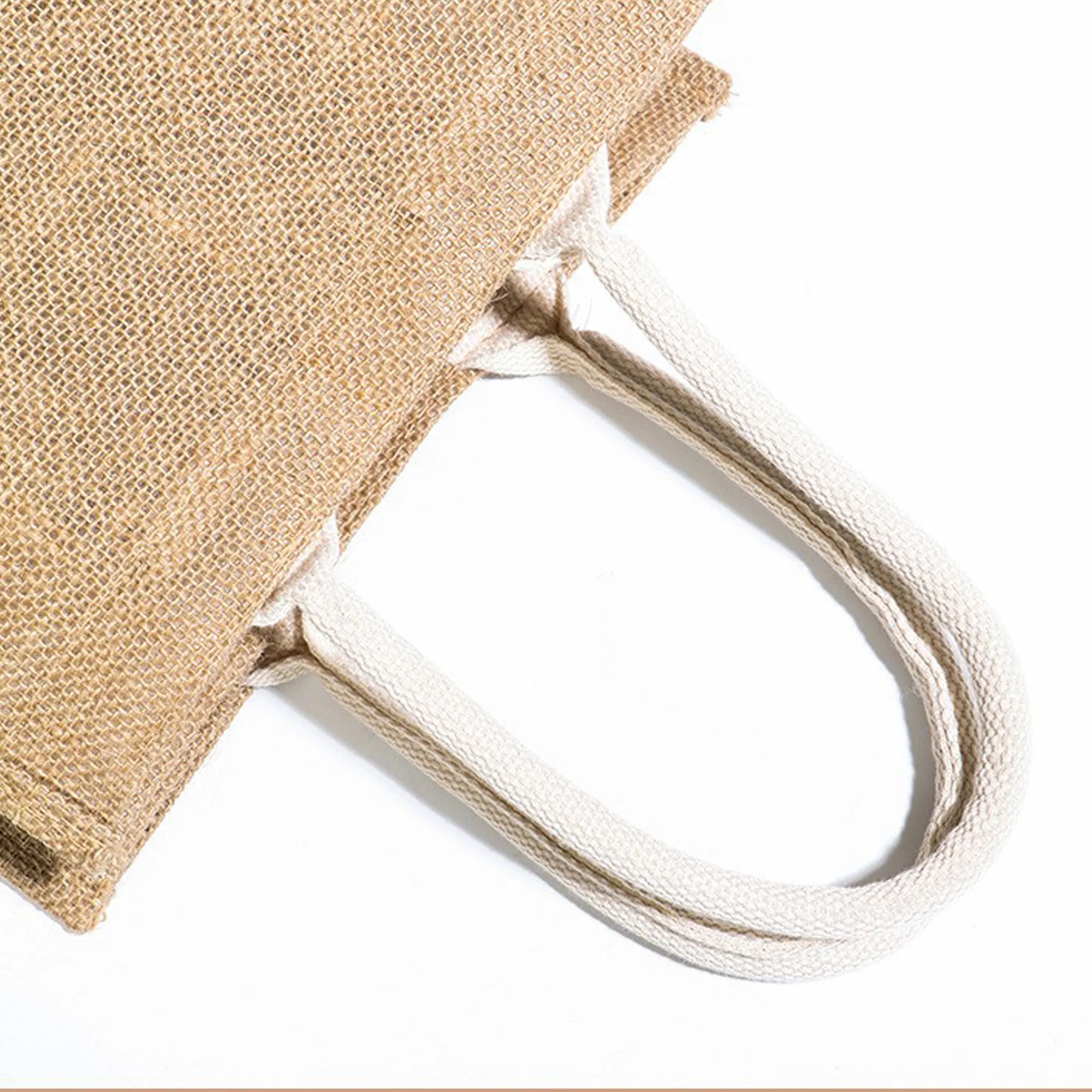 Large Jute Tote Bag, custom tote bag with logo imprint 4