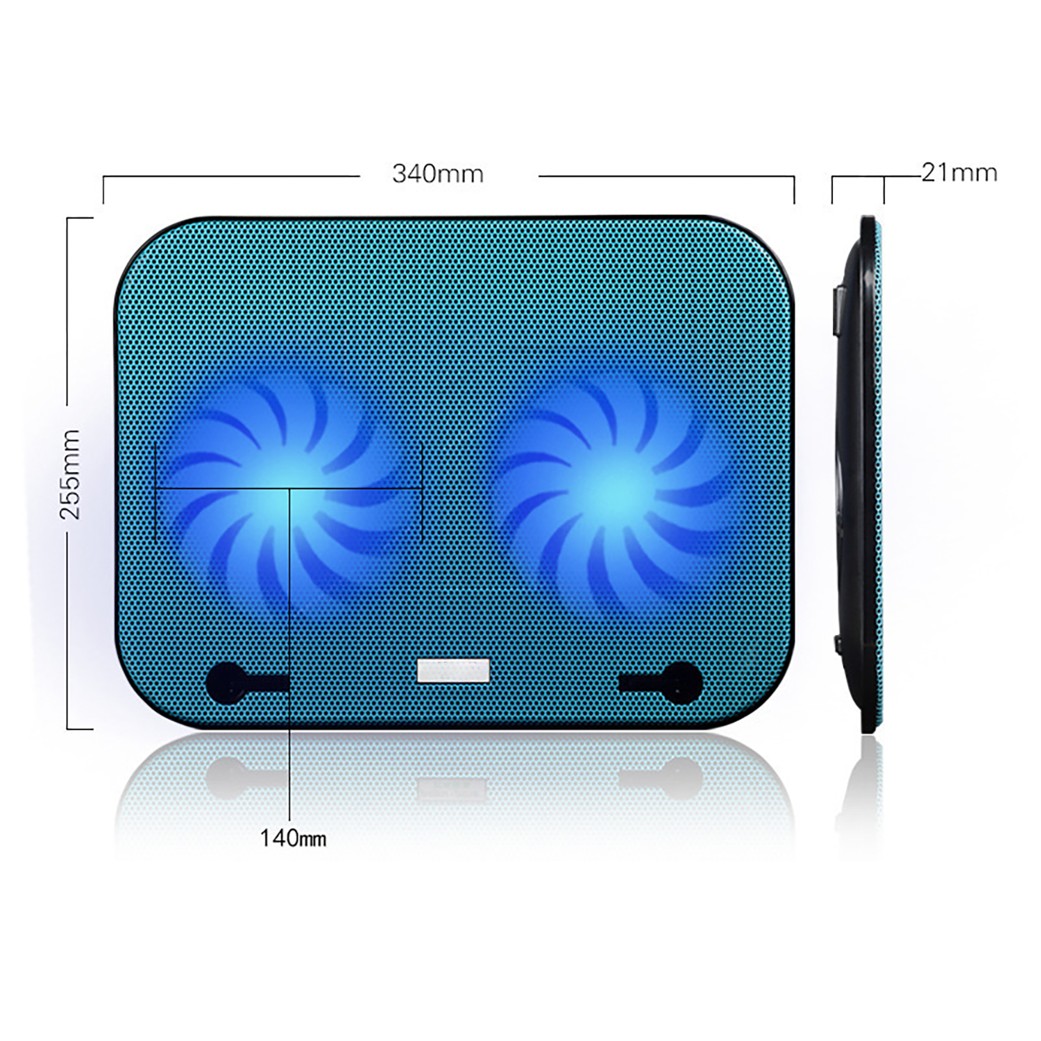 Dual Fan Laptop Cooling Base 3