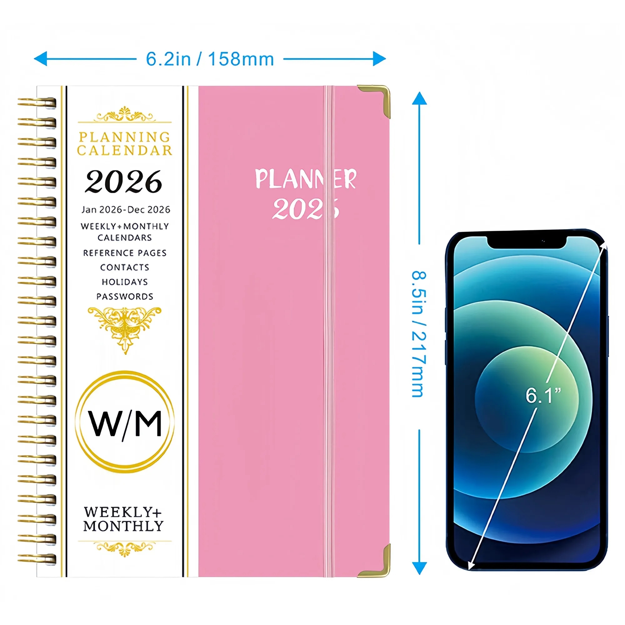 Coil Notebook Weekly Planner Calendar Professional Organizer 2