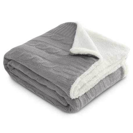 Field & Co.® Cable Knit Sherpa Blanket 62