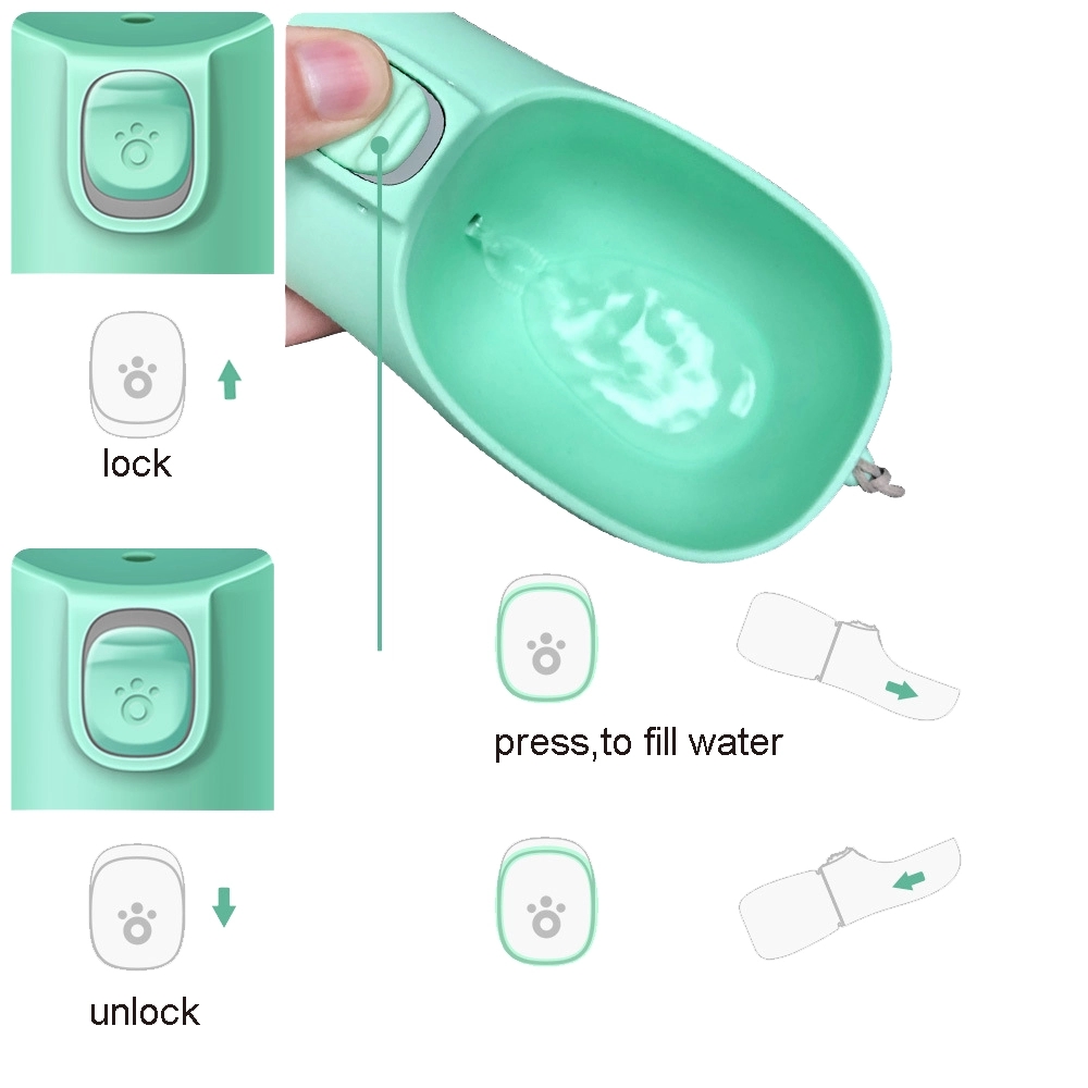 Portable 10Oz Dog Water Bottle Dispenser 4