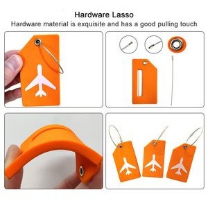 Airplane Silicone Luggage Tags 1