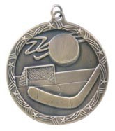 Hockey Shooting Star Medal, 2 1/2" 2