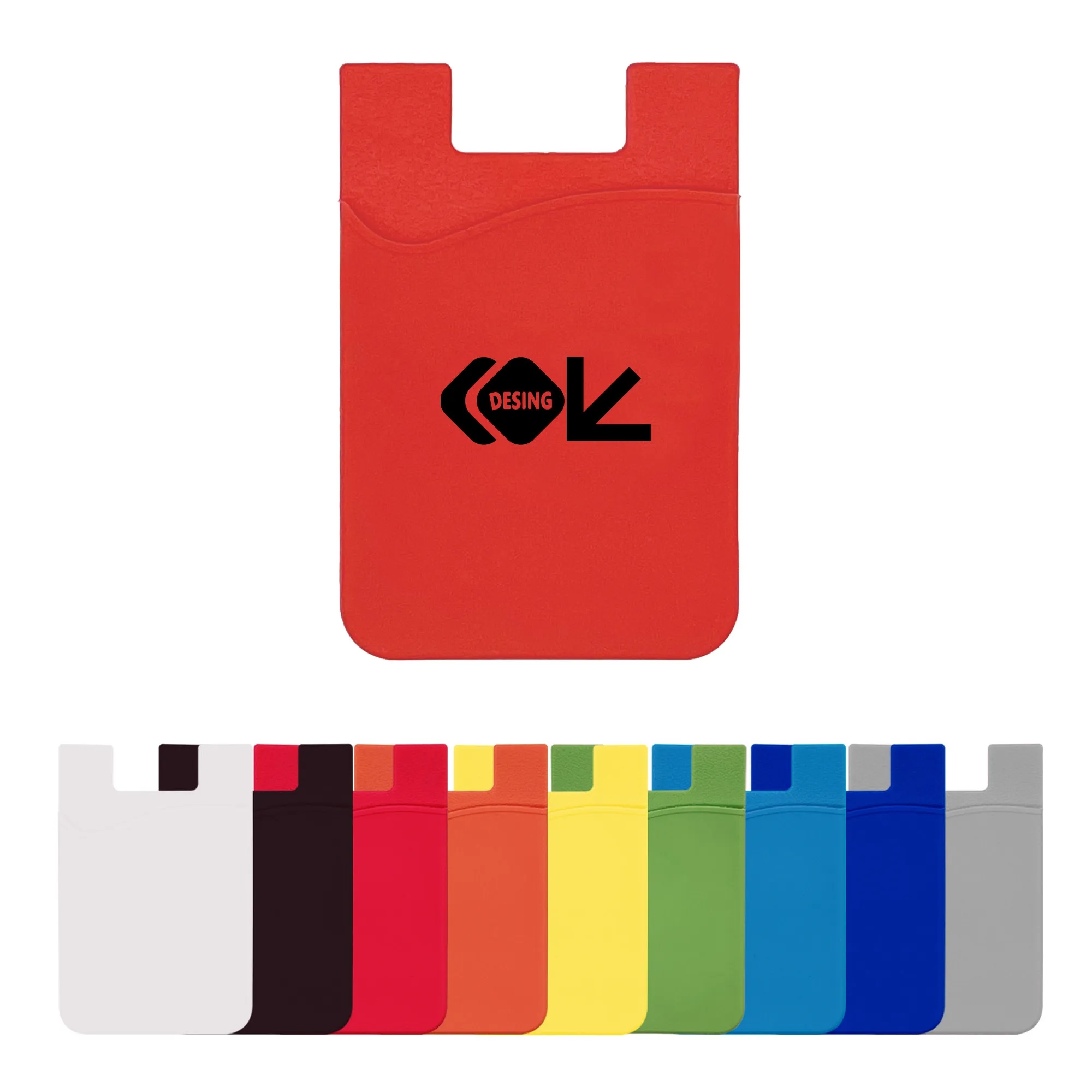 Silicone Stick-on Phone Wallet MOQ100