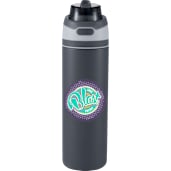 Elvin 28oz Recycled Stainless Flip Straw Bottle, custom water bottle with logo imprint 63