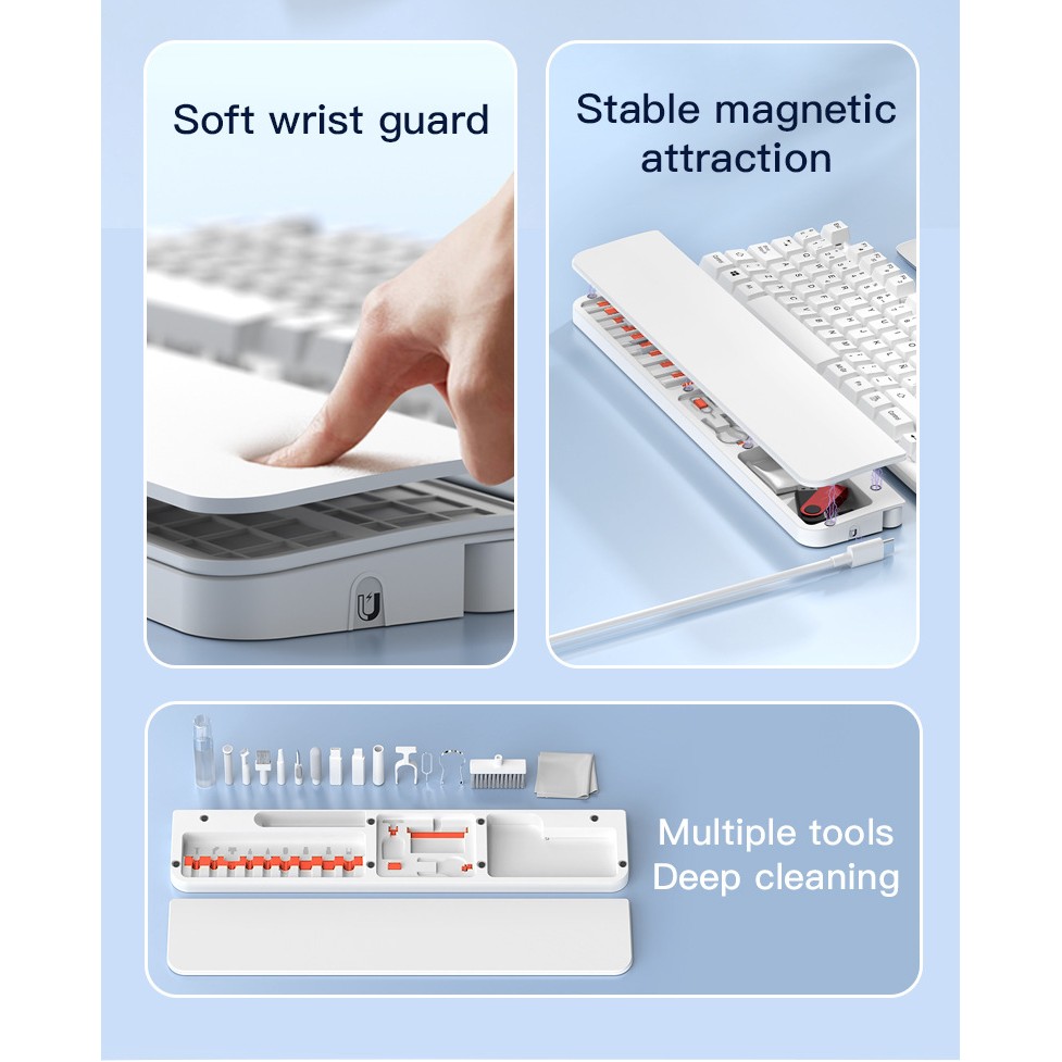 22-in-1 Multifunction Cleaner Tool Kit Set Keyboard Holder 4
