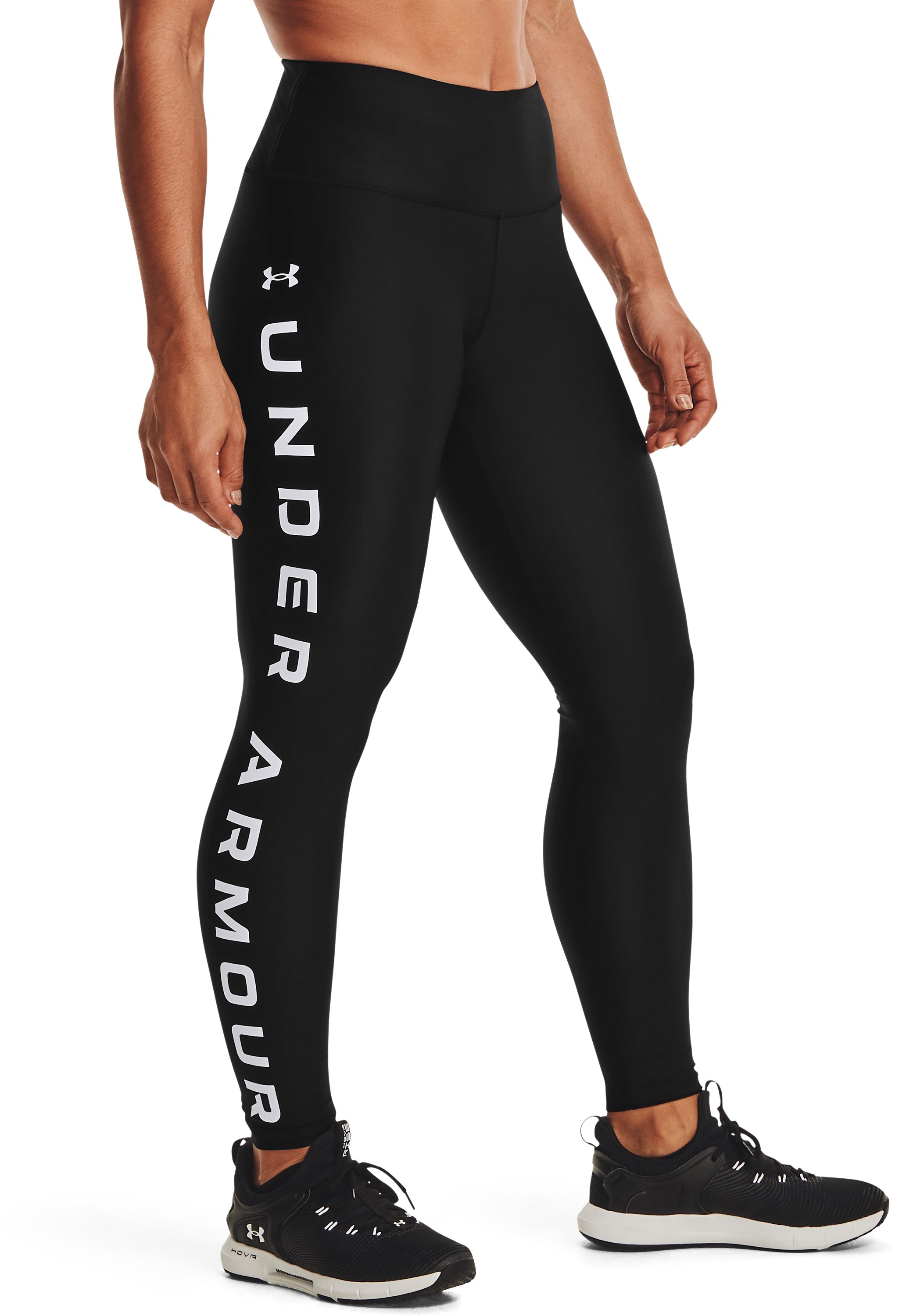 HeatGear No-Slip Waistband Branded Women's Full-Length Leggings 1