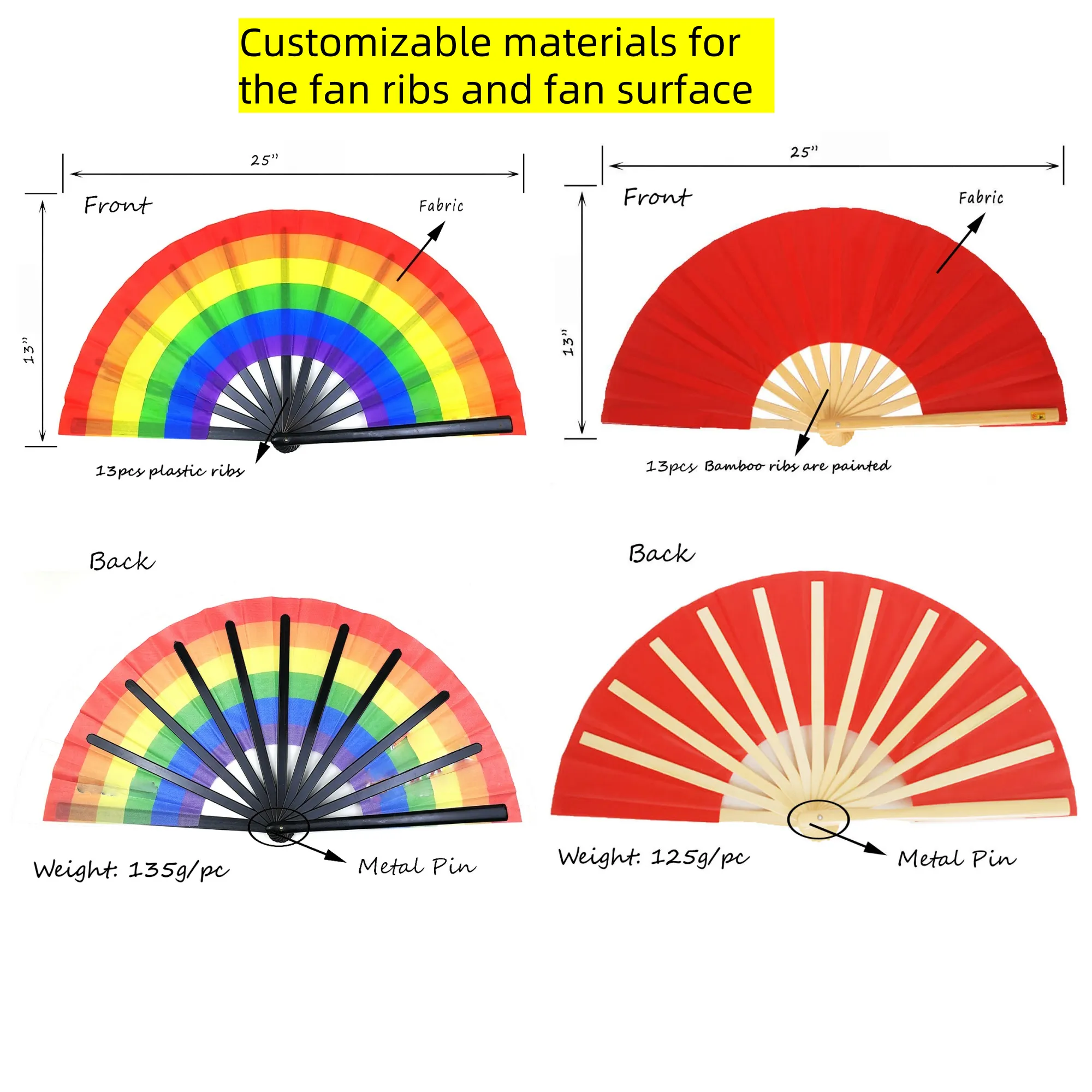 Kung Fu Fan Advertising Folding Fan Customizable Material 4