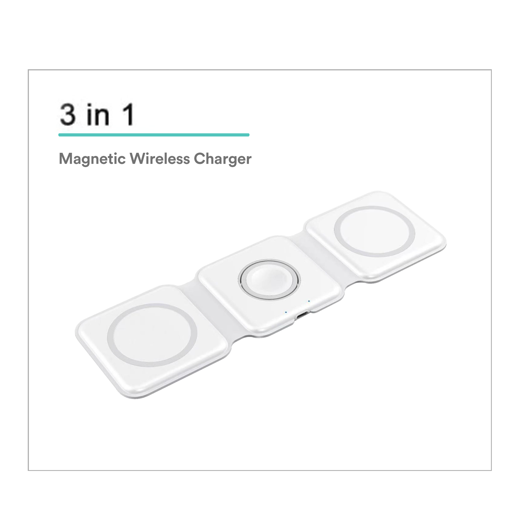 Foldable Soft Plastic 3 In 1 Wireless Charger 9