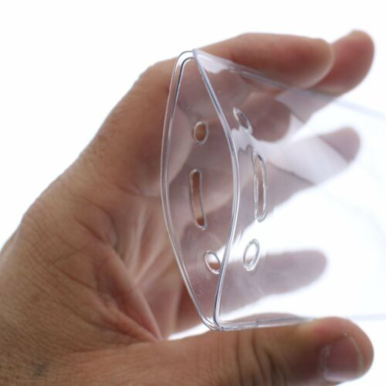 3"W X 4"H rPET Clear Vinyl Vertical Badge Holder 3