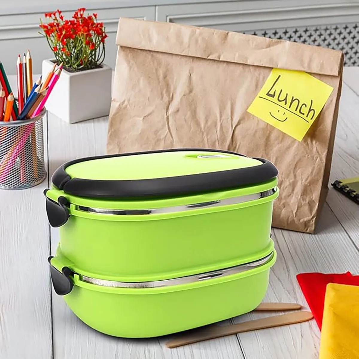 High Quality Food Container 3 Layers Optional Lunch Box 5