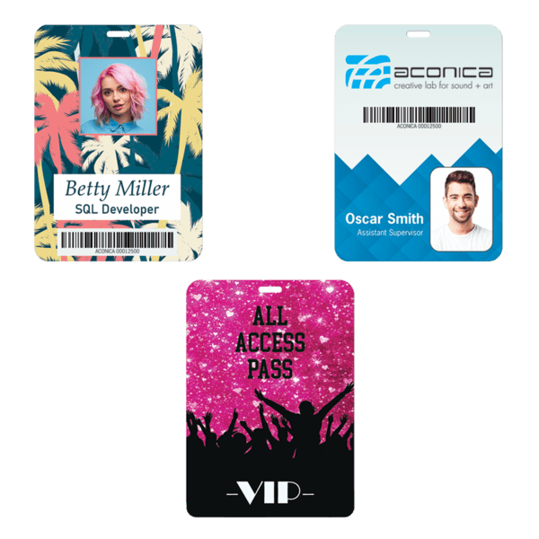 4.25 X 6 Plastic Identification Badge 2