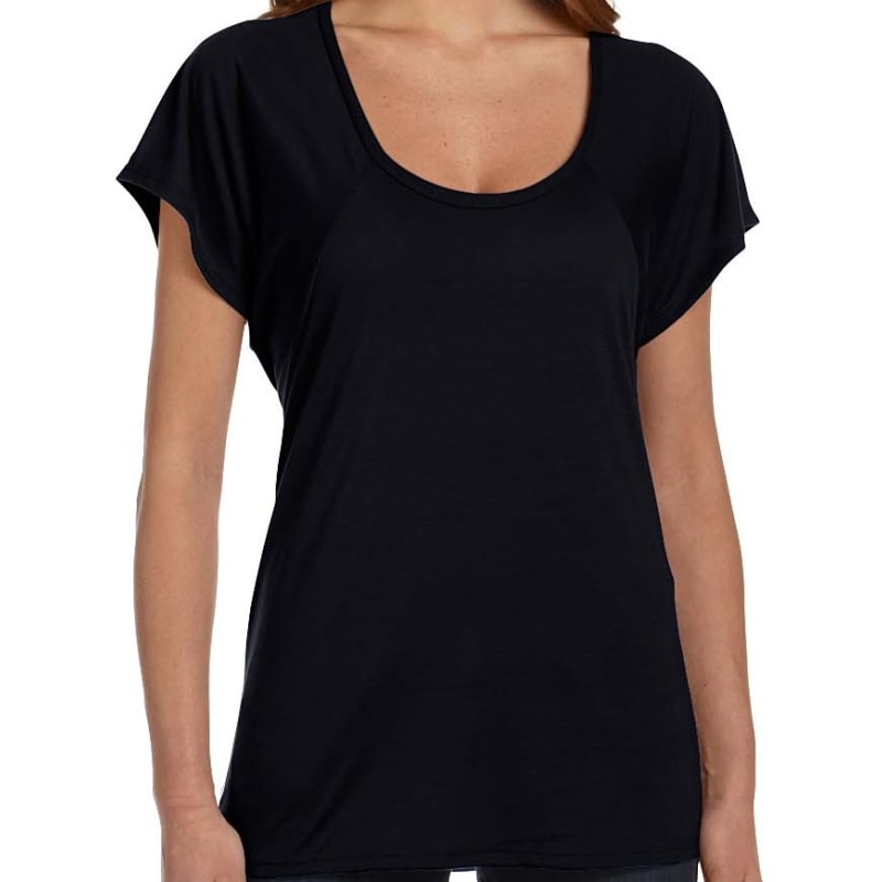 Bella Ladies Flowy Raglan T-Shirt 7