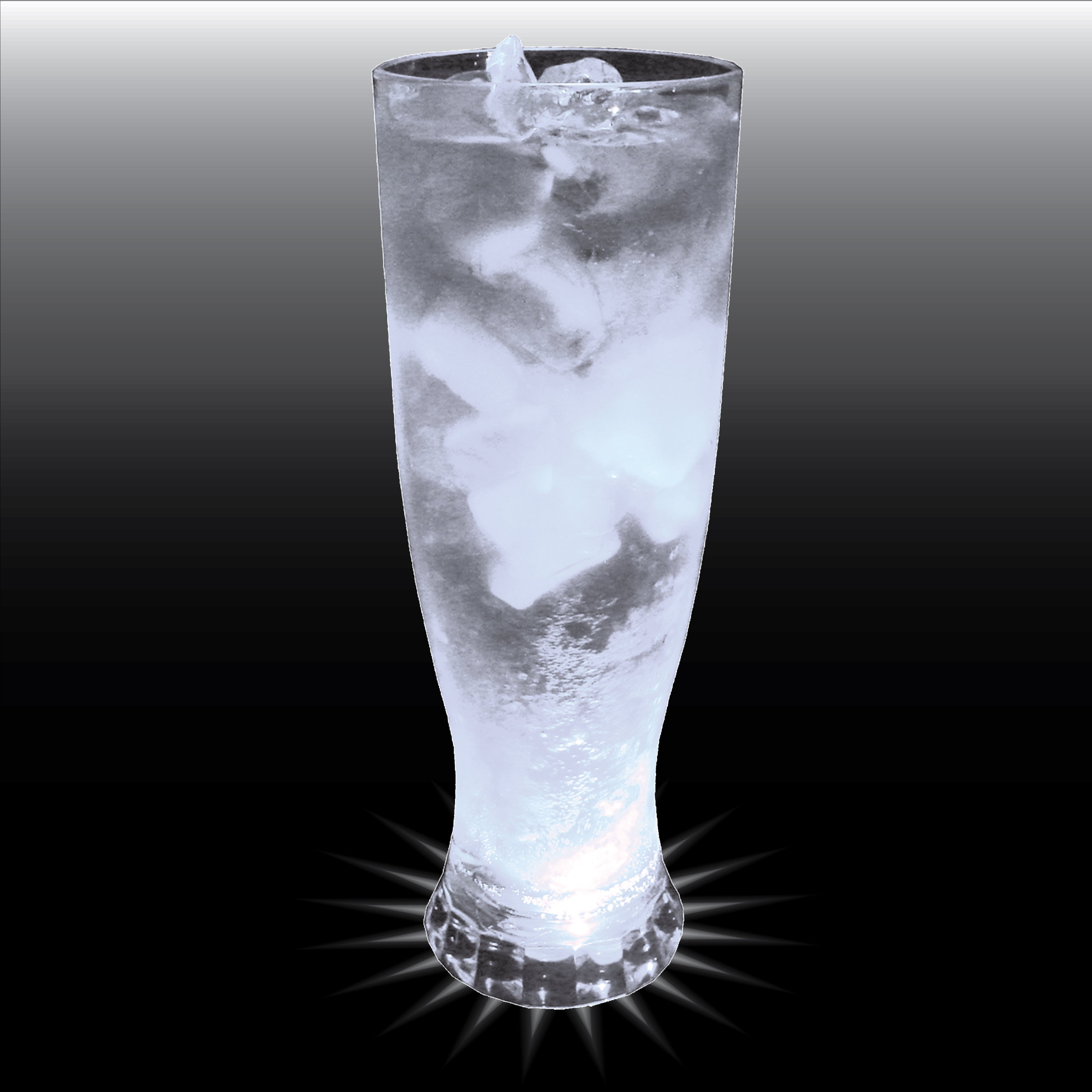 22oz Single Light Tall Fluted Plastic Pilsner Cup 9