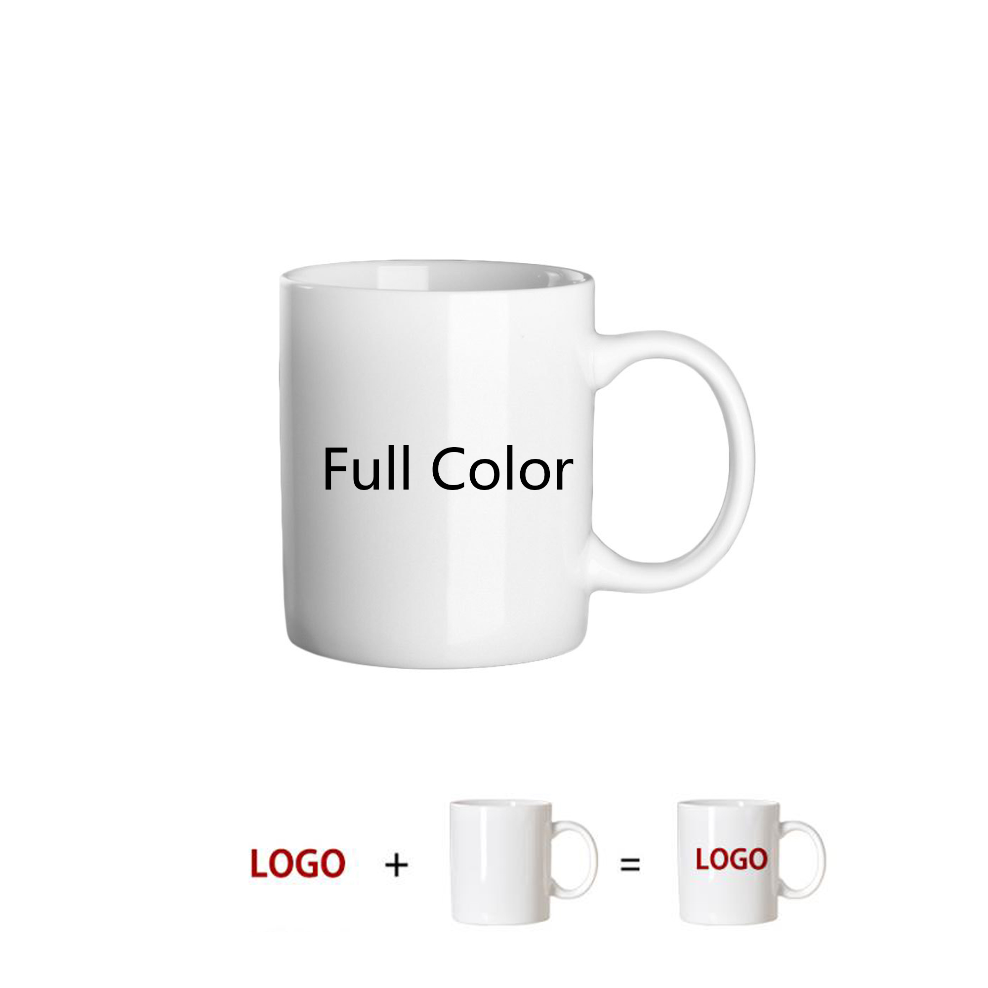 11 OZ Full Color Printed Two Tone Ceramic Coffee Mug 1