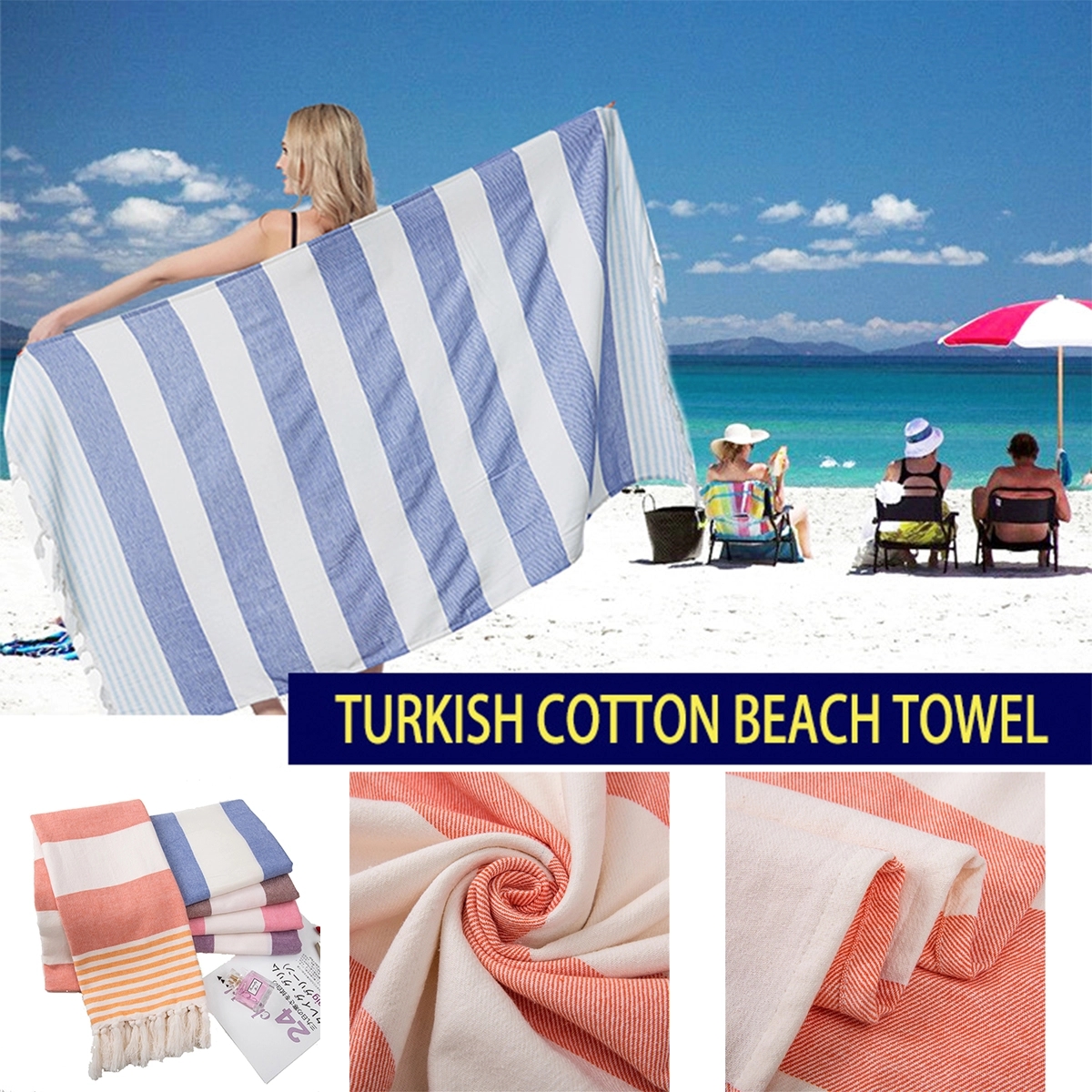 Turkish Cotton Beach Towels 4