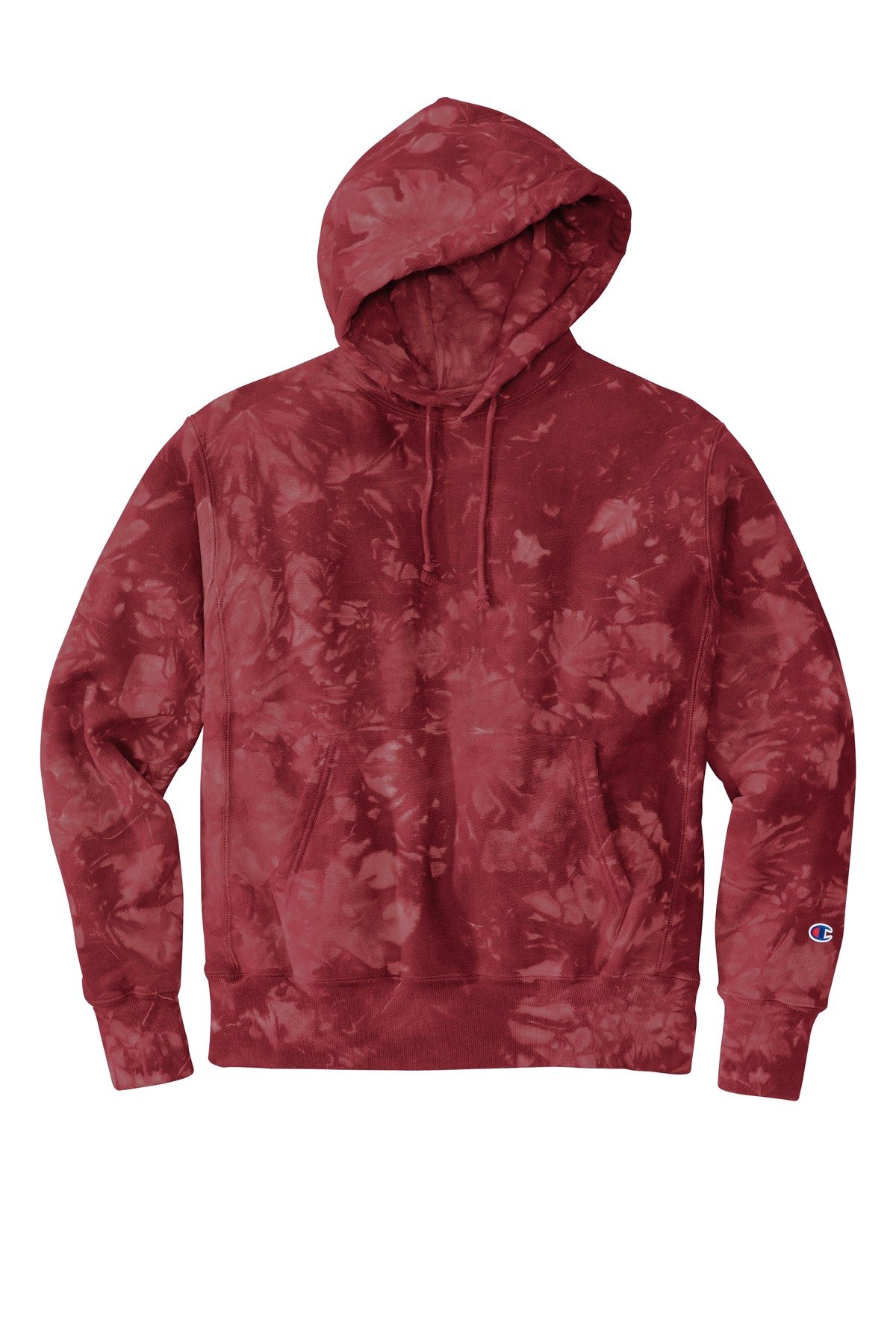 Champion Reverse Weave Scrunch-Dye Tie-Dye Hooded Sweatshirt. TDS101, custom hoodie or sweatshirt with logo imprint 6