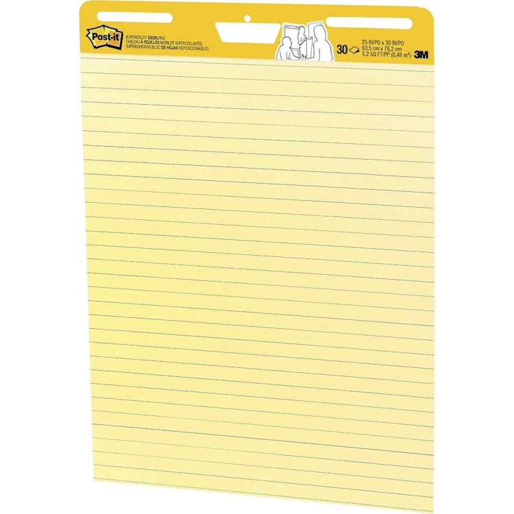 Post-It Super Sticky Easel Pads - Yellow 25" x 30" 2