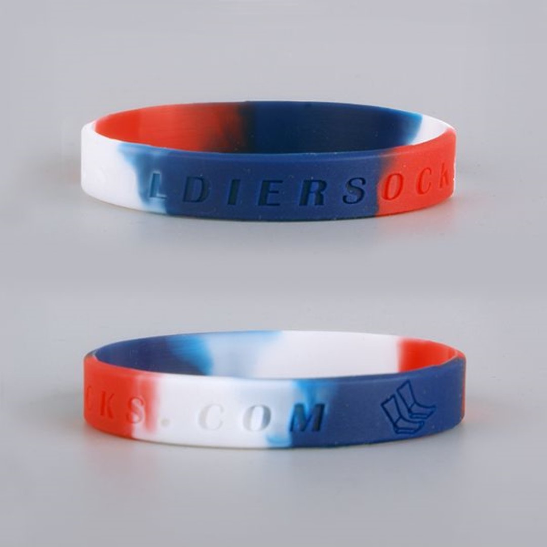Custom Design Debossed Silicone Bracelet 3