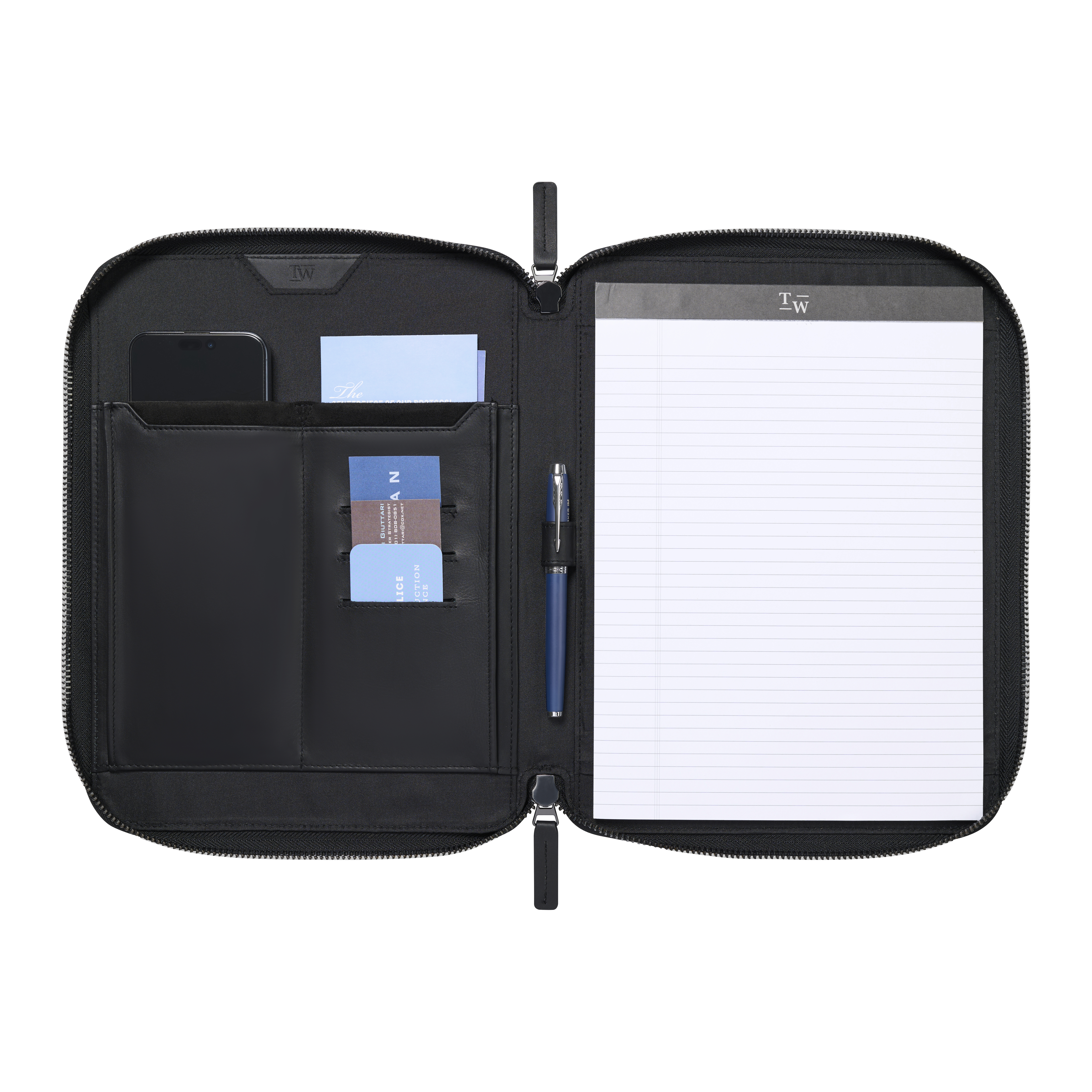 Travis & Wells® Envoy Executive Zipper Close Padfolio 17