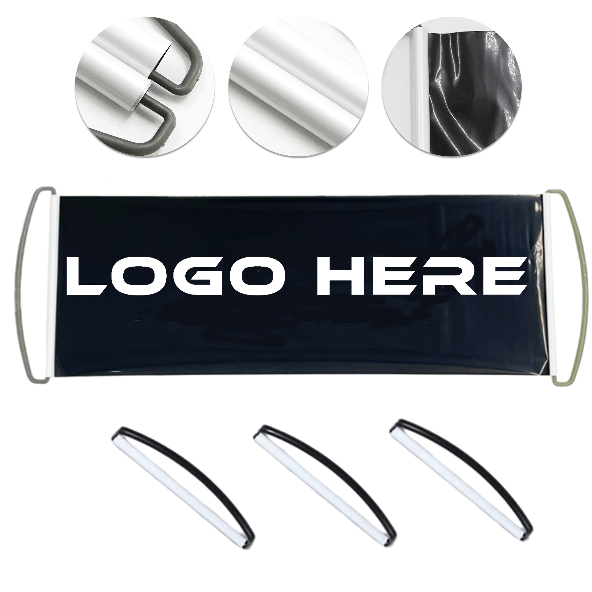 Full Color print Hand Held Scrolling Banners 2