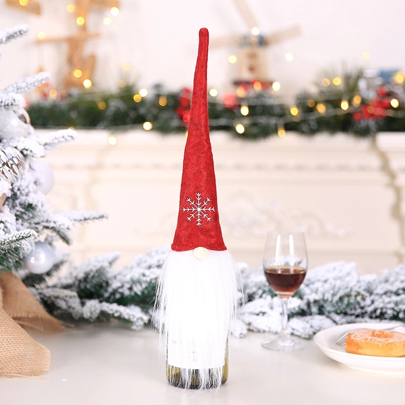 Christmas Hat Shape Champagne Bottle Cover 3