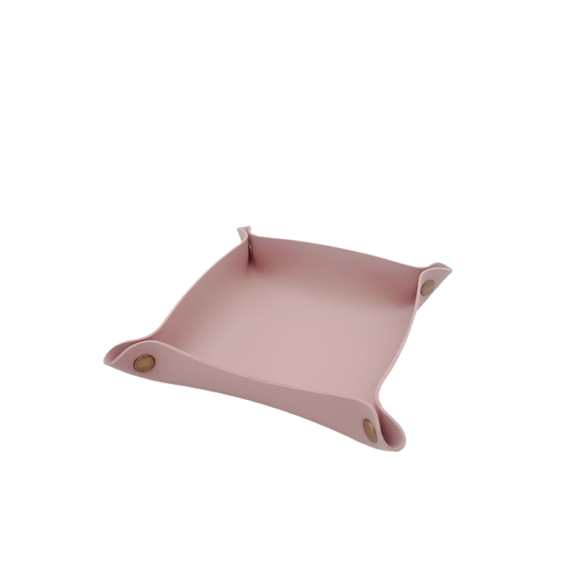 PU Leather Foldable Valet Tray With Snap Corners 7.87" 20