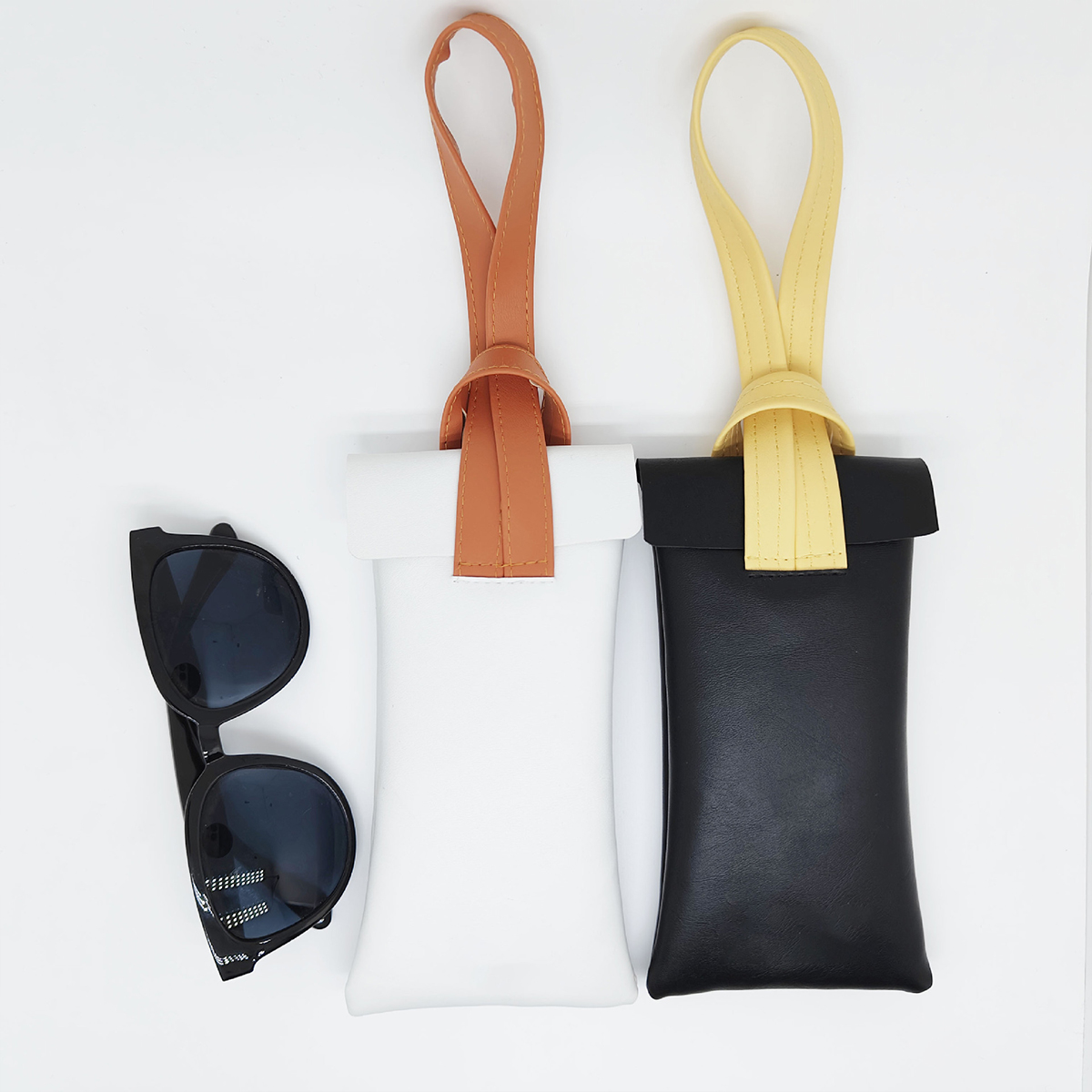 Glasses Bag Anti-Pressure Contrast Color Sunglasses Storage 3