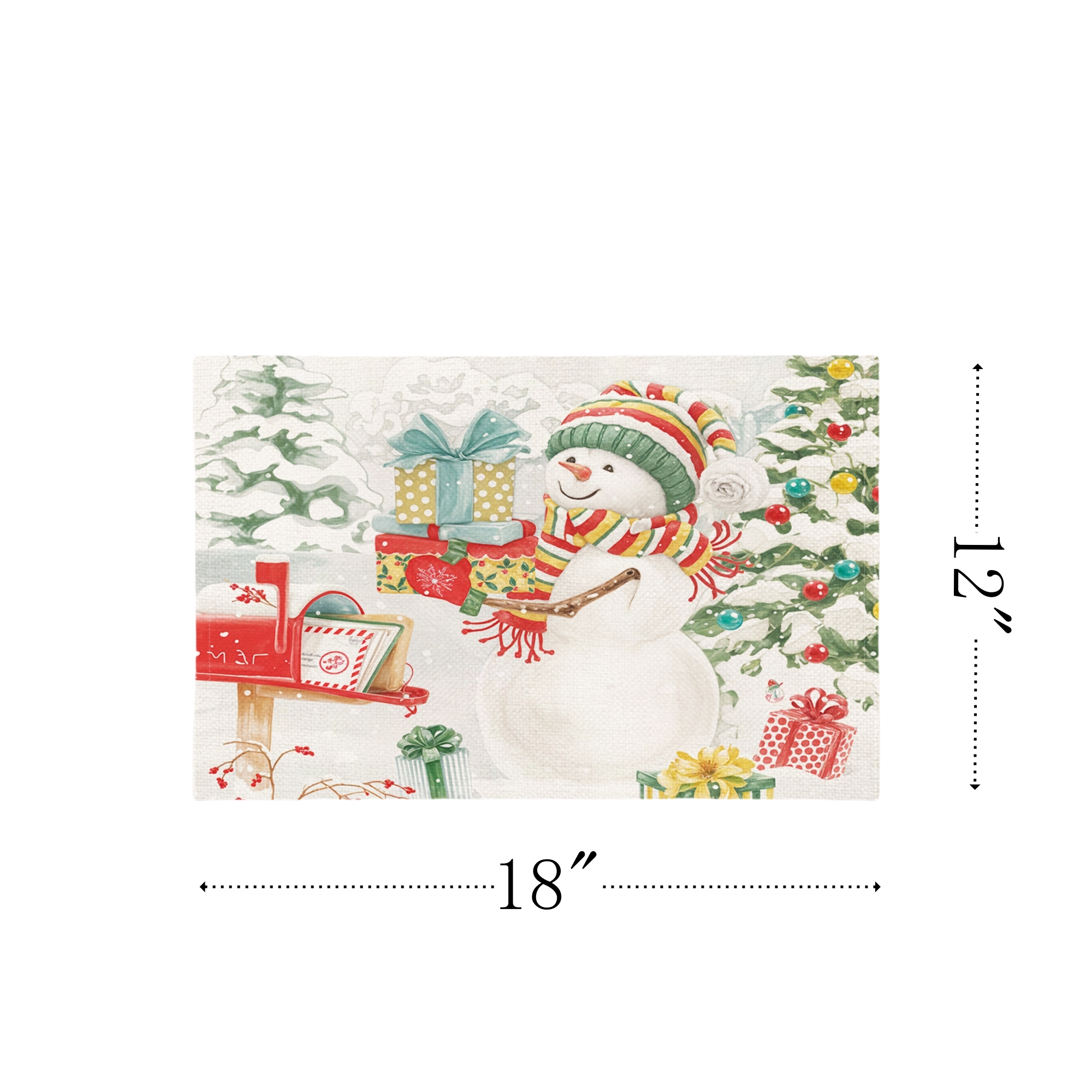 Christmas Placemats For Dining Decoration 4