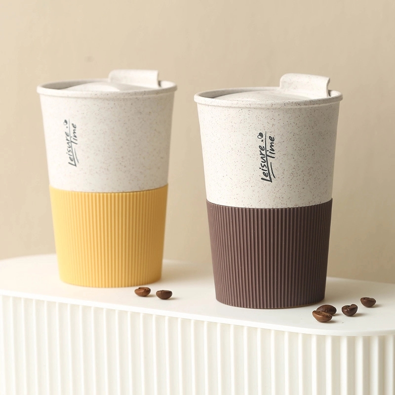 Custom 13.6 oz Wheat Fiber Coffee Travel Tumbler 4
