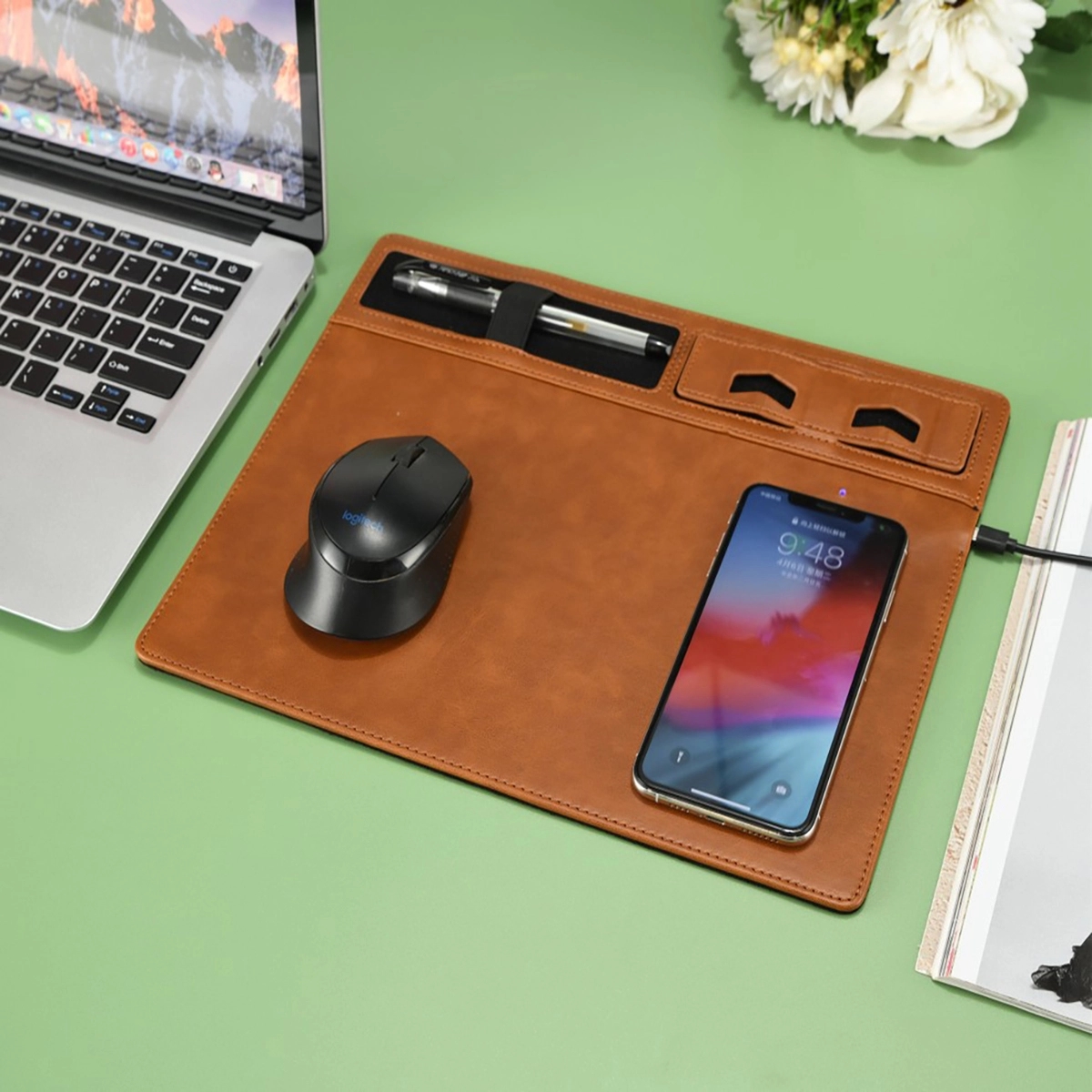 Wireless Fast Charging Mouse Pad Mat 5