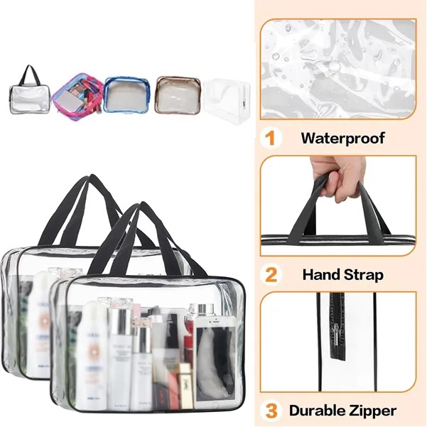 Clear Makeup Cosmetic Toiletry Organizer Bag 3