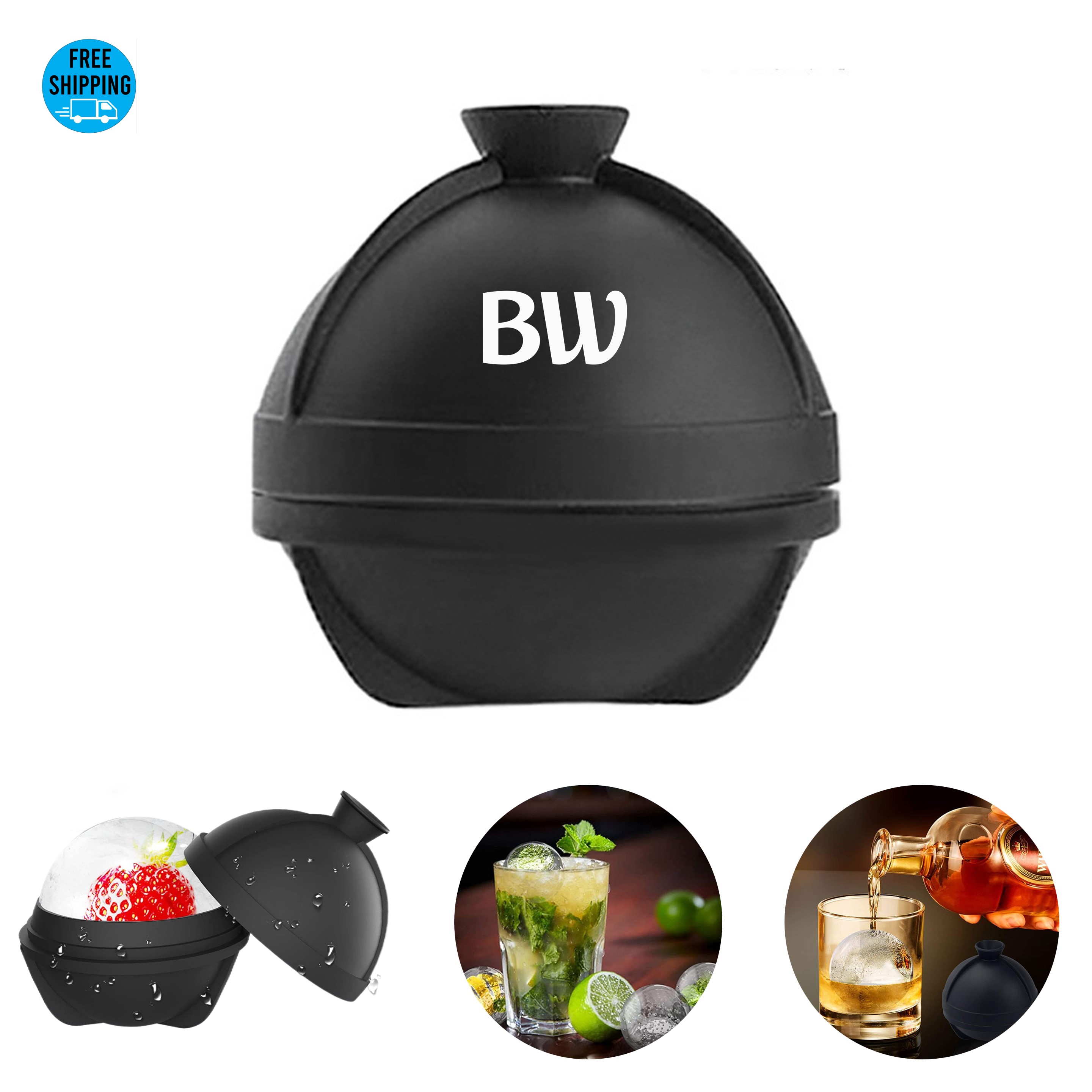 Silicone Ice Ball Maker 2 3/8" 3