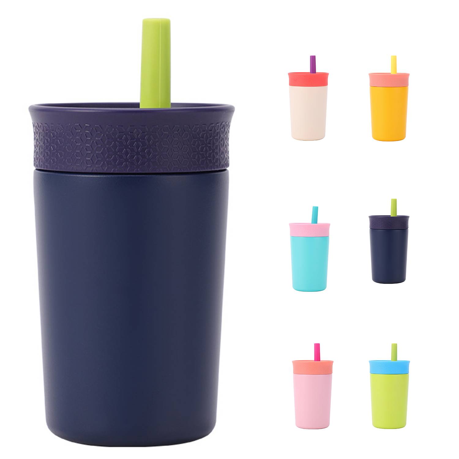12oz Kids BPA Free Stainless Steel Insulated Tumbler w/Straw 4
