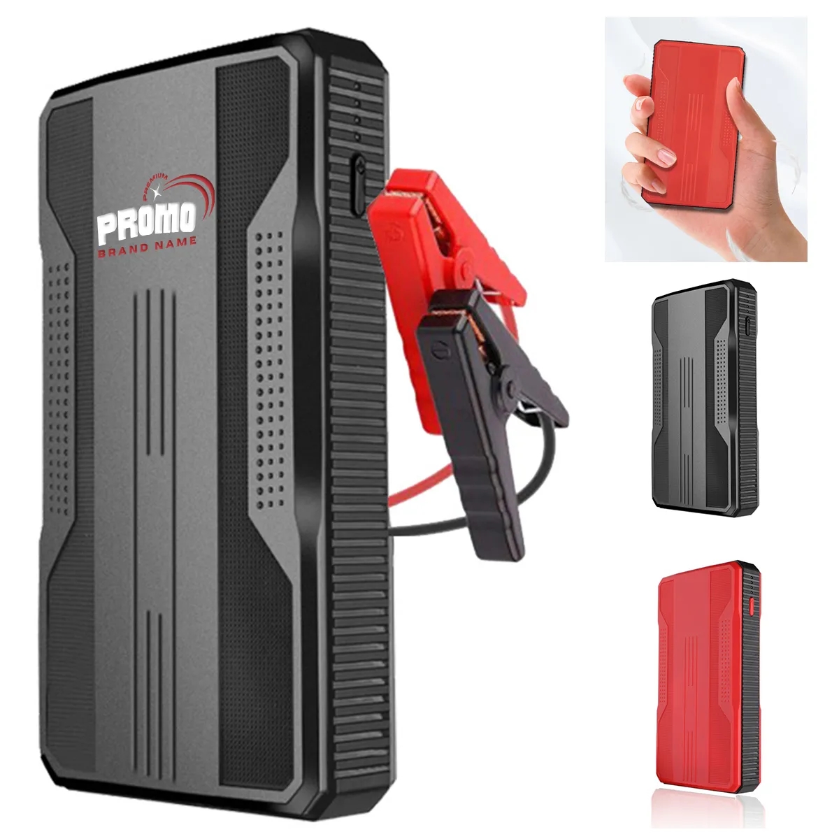 Car Jump Starter Jumper Cables Auto Battery Pack Box W/ Led 1