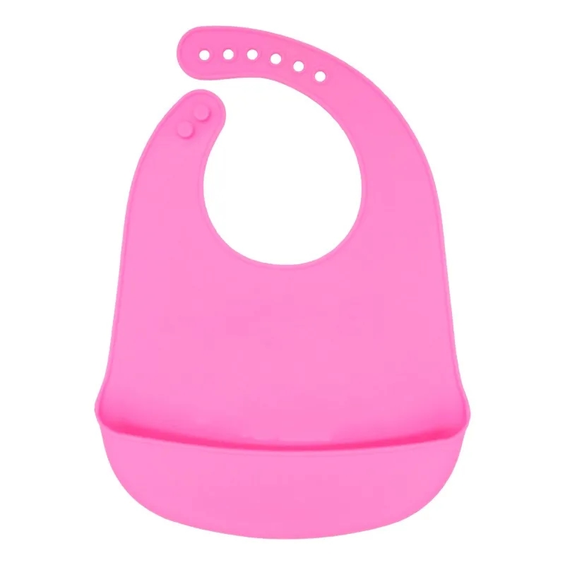 Solid Color Silicone Bib 3