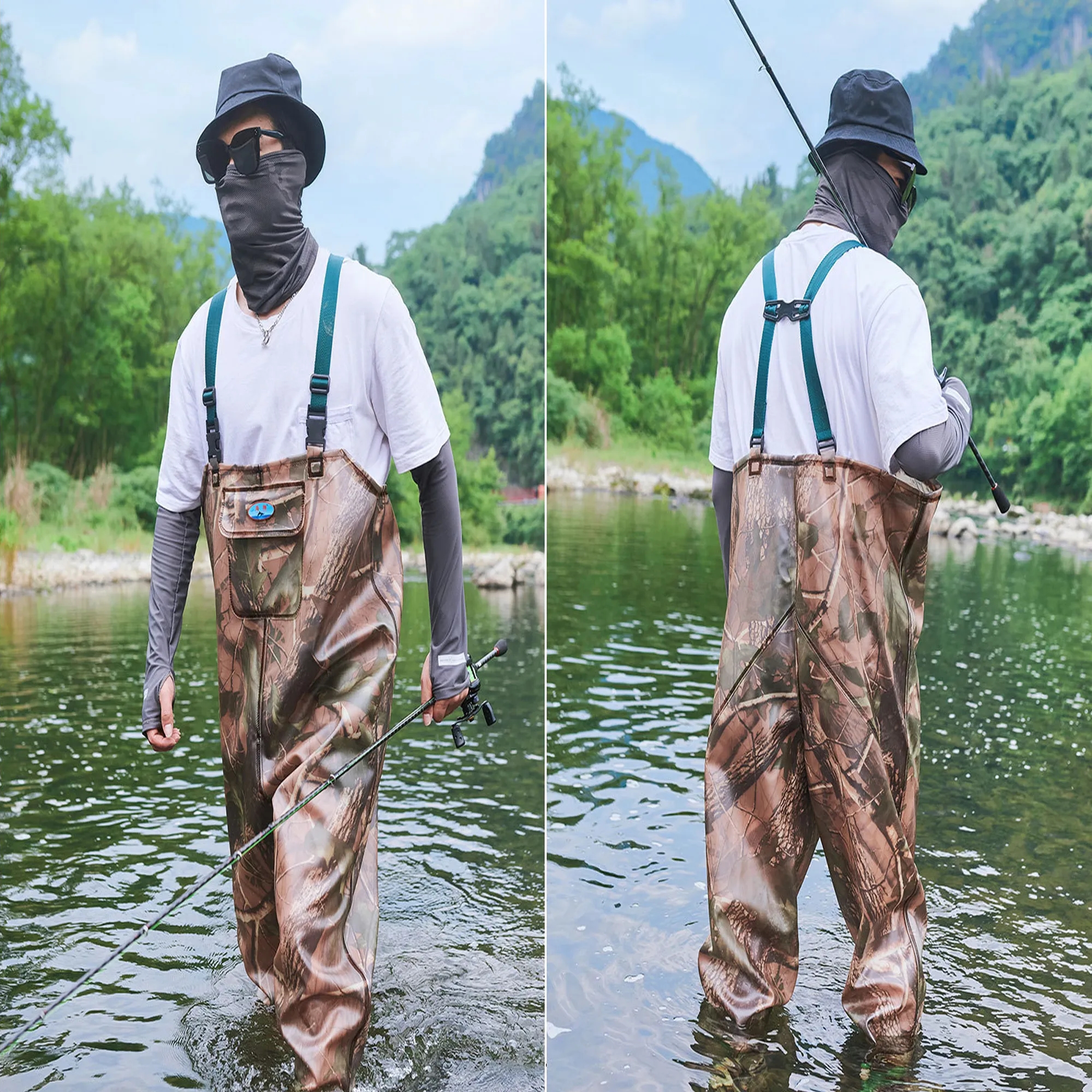 Half-Body One-Piece Waders For Fishing And Catching 3